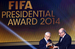 Специальный приз президента FIFA Йозефа Блаттера из его рук получил японский журналист Хироси Кагава. Мундиаль в Бразилии стал десятым, который освещал репортер.
