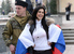 Митинг в Симферополе у здания парламента Крыма