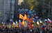 В Москве во время акции "Марш мира" против войны на Украине.