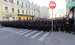 Полицейские в Москве во время акции "Марш мира" против войны на Украине.