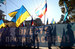 В Москве во время акции "Марш мира" против войны на Украине.