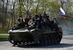 БМД с российским флагом в Краматорске, 16 апреля