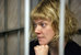 Финская активистка Greenpeace Сини Саарела, обвиняемая в терроризме и ведении незаконной научно-исследовательской деятельности, перед началом избрания меры пресечения в Ленинском суде города Мурманска.