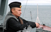 Владимир Путин наблюдает за учениями Северного флота в Баренцевом море с атомного ракетного крейсера "Петр Великий", 2005 г.