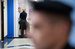 Оппозиционный политик Алексей Навальный с женой Юлией в перерыве судебного заседания в Кировском областном суде.