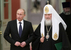Владимир Путин и патриарх Кирилл во время встречи с участниками Архиерейского собора Русской православной церкви