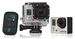 Видеокамера GoPro Hero 3
Защищенная HD-видеокамера легко крепится на лыжный шлем, серферскую доску, мотоцикл или поверх маски дайвера и позволяет нырять на глубину до 60 м. Обновленная версия в топовой комплектации Black Edition оснащена 12-мегапиксельным сенсором и способна снимать в разрешении 4К (17:9), 4К (16:9), 1440р (4:3) и 1080p со скоростью 60 кадров в секунду. Производитель обещает еще и нормальный звук, которого не удавалось добиться в предыдущих моделях. Поступила в продажу в США в октябре 2012 г. Стоит от $199 до $399.