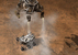 Компьютерная модель момента посадки космического аппарата Curiosity на Марс