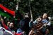Силы противников Муамара Каддафи.