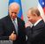 Вице-президент США Джозеф Байден и премьер-министр России Владимир Путин во время встречи.