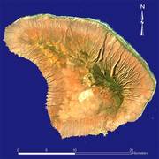 Космический снимок острова Ланаи (NASA)