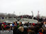 Лужков мост, толпа на входе, 13.40