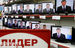Дмитрий Медведев на экранах в магазине электроники