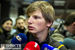 Российский футболист Андрей Аршавин, прибывший в Цюрих, чтобы поддержать российскую заявку на проведение Чемпионата мира по футболу 2018 года, дает интервью журналистам.