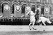 Первый Парад Победы состоялся 24 июня 1945 г. Его принимал маршал Советского Союза Георгий Жуков (на фото), командовал парадом маршал Константин Рокоссовский