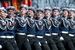 Курсанты Нахимовского училища во время военного парада на Красной площади