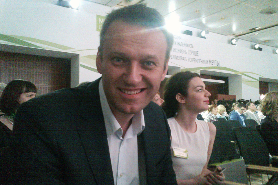 Алексей Навальный на собрании акционеров Сбербанка