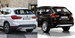 Слева - BMW X1 модели 2015 г., справа - предыдущего поколения