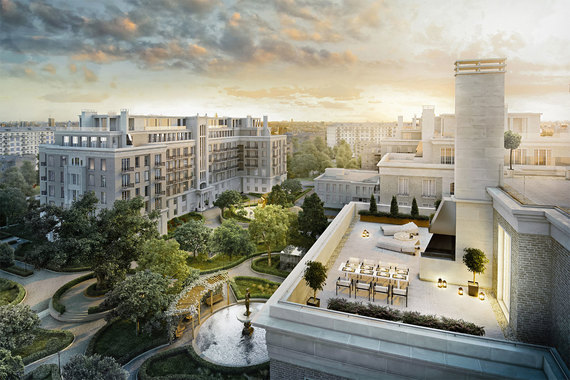 Комплекс Knightsbridge Private Park на Кооперативной улице (Хамовники) возводится на месте хлебозавода