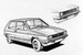 Джорджетто Джуджаро получил заказ на Volkswagen Golf после мотор-шоу в Турине в 1969 г. Изначально автопроизводитель выбрал шесть концептов, четыре из которых были разработаны Джуджаро. Модель стала бестселлером – с 1974 по 1983 г. было продано 6 млн автомобилей. На изображении – VW Golf MK1