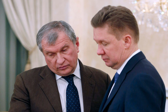 Президент «Роснефти» Игорь Сечин (на фото слева) хочет поделить с предправления «Газпрома» Алексеем Миллером экспорт газа