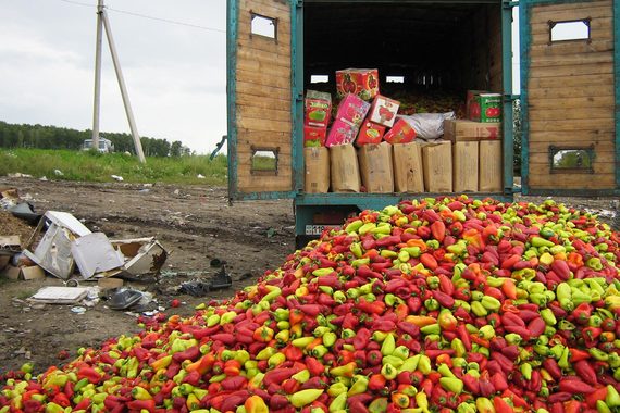 По информации Россельхознадзора, за неделю было уничтожено почти 500 т продуктов