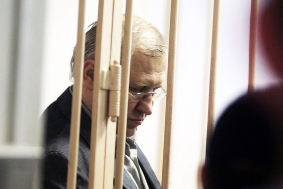 Бывший депутат Госдумы Михаил Глущенко во время заседания в Октябрьском районном суде