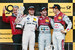 Победители 12-го этапа DTM на подиуме. Слева направо: пилот BMW из Канады Бруно Спенглер, немец Майк Рокенфеллер и швед Маттиас Экстрем (оба на Audi)
