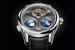 Модель Montblanc Villeret Tourbillon Cylindrique NightSky Geosphères, оснащенная турбийоном с цилиндрической пружиной и указателем мирового времени, впервые представлена в версии из белого 18-каратного золота и выпущена лимитированной серией из 18 экземпляров