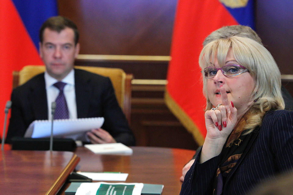 Председатель Счетной палаты Татьяна Голикова оценила антикризисный план премьера Дмитрия Медведева