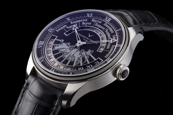 Модель Konstantin Chaykin «Время России» показывает точное местное время и время в титульных городах всех часовых зон