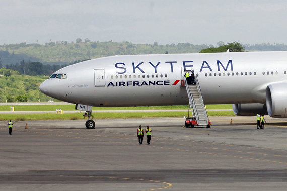 На борту самолета авиакомпании Air France, взрывное устройство не обнаружено