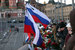 Возложение цветов на Большом Москворецком мосту, где в ночь на 27
февраля 2015 года был убит политик Борис Немцов