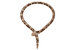 Колье Serpenti из розового золота и настоящего змеиного дерева (цекропии) с бриллиантовым паве