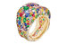Кольцо Faberge Emotion: рубины, изумруды, сапфиры, бриллианты, желтое золото