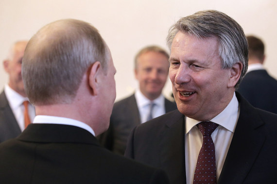 Владимир Путин и Бен ван Берден