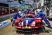 Ford триумфально вернулся в Ле-Ман после почти полувекового перерыва с моделью Ford GT и сразу же потеснил Ferrari. Знаменитая американская гоночная команда Чипа Ганасси при заводской поддержке Ford выступает в классе GTE Pro на четырех специально подготовленных суперкарах Ford GT. Болид под номером 68 (на фото), пилотируемый французом Себастьеном Бурде, американцем Джоуи Хэндом и немцем Дирком Мюллером, одержал победу в классе. GT под номером 69 (австралиец Райан Бриско, новозеландец Скотт Диксон и британец Ричард Уэстбрук) занял третье место в классе, пропустив Ferrari 488 GTE Risi Competizione, одним из пилотов которой был пилот Formula 1 Джанкарло Физикелла. Ford GT под номерами 66 и 67 заняли четвертое и девятое места в классе