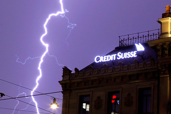 В 2015 г. Credit Suisse получил 2,9 млрд франков убытка