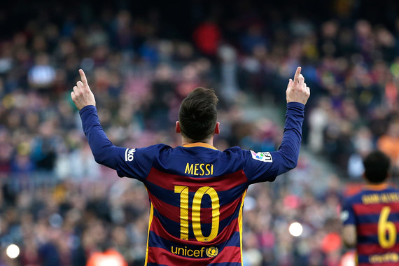 Нападающий испанского FC Barcelona Лионель Месси