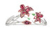 Тиара Passion Incarnat из коллекции La Nature французского дома Chaumet изображает венок из цветов лилий из красной шпинели и родолитов и зеленых турмалинов