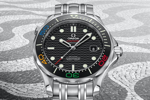 Новая модель дайверских часов Seamaster Diver 300M Rio 2016 выпущена к Олимпиаде-2016