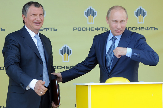 Игорь Сечин и Владимир Путин