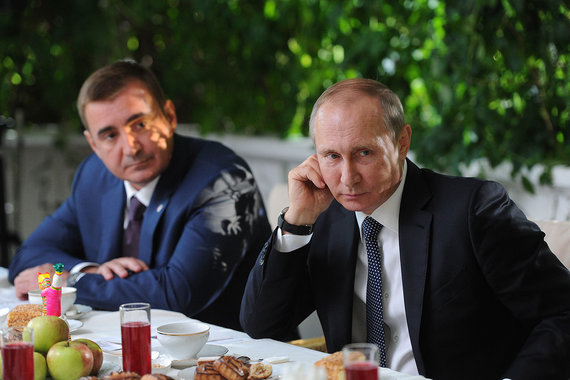 Алексей Дюмин и Владимир Путин в «Ясной Поляне»