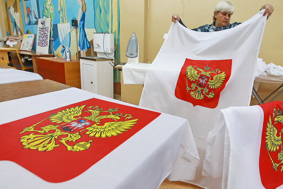 Подготовка одного из избирательных участков перед единым днем голосования
