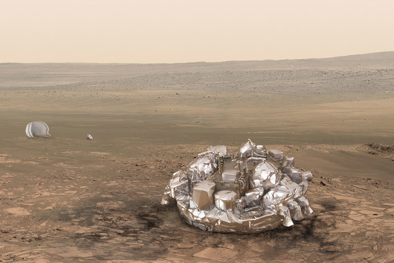 ESA получило сигнал с марсианского модуля Schiaparelli