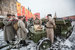 Участники марша в честь парада 1941 г. на Красной площади