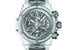 Лицевая панель, корпус и задняя крышка Hublot Big Bang Unico Sapphire изготовлены из сапфира. Тираж 500 экземпляров, 55 000 франков