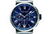 Ulysse Nardin Marine Chronograph Annual Calendar. Синий циферблат с римскими цифрами, стальной корпус диаметром 43 мм, 11 900 франков