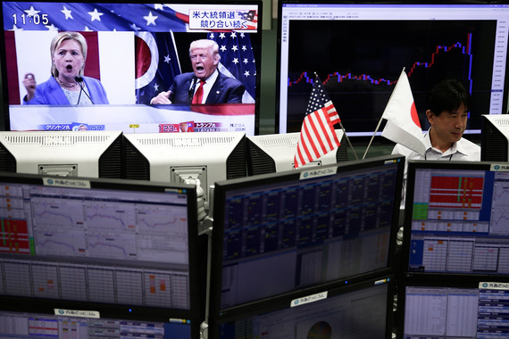 Мировые рынки рушатся на сообщениях о победе Трампа