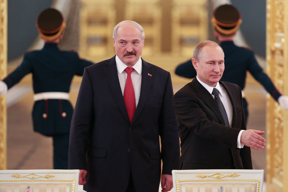 Александр Лукашенко и Владимир Путин